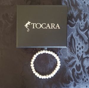 White fresh water pearl Stainless Steel  Bracelet